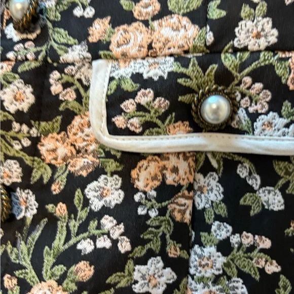 Sister Jane Black Floral Mini Dress with Collar - Picture 5 of 6